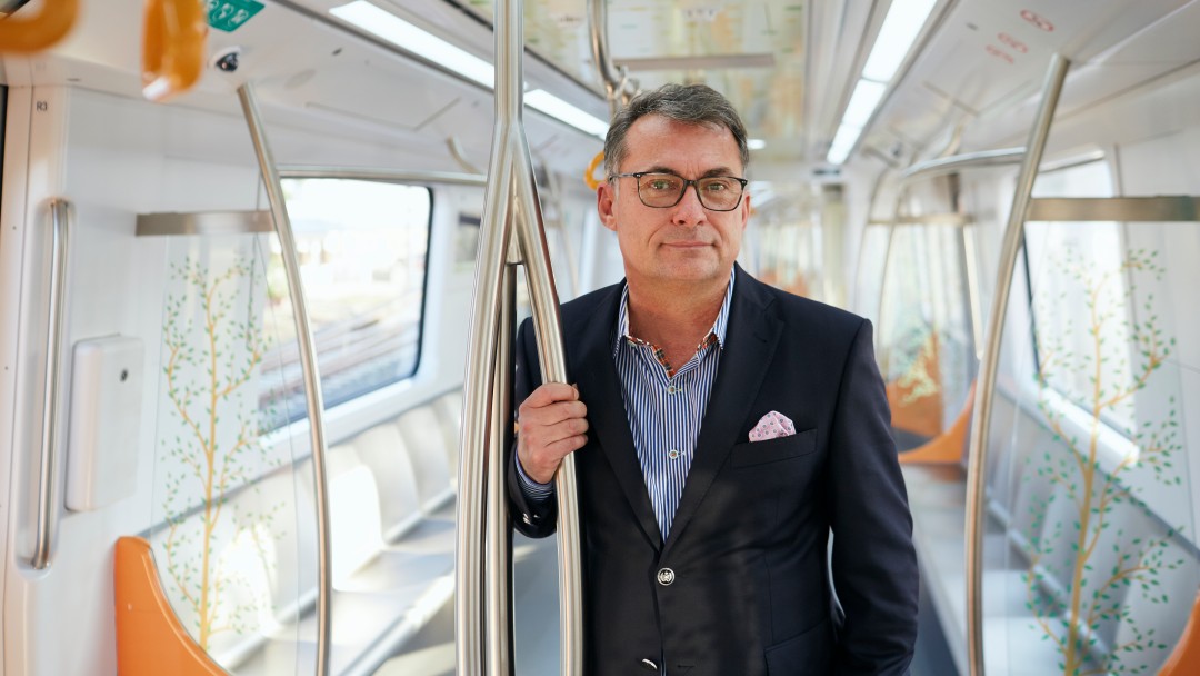 Dr. Joachim Nagel (Vorstand KfW) in der Maharashtra Metro