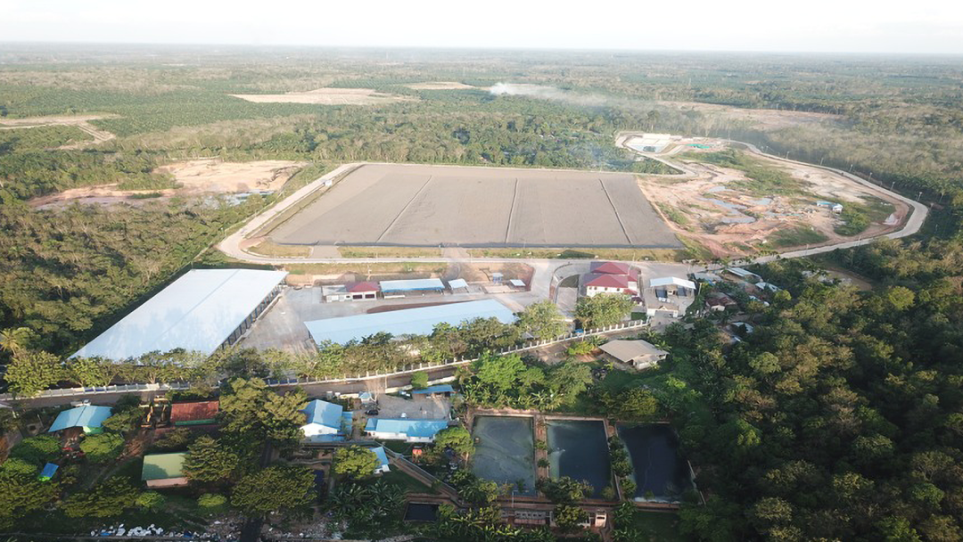 landfill in Jambi in Indonesia