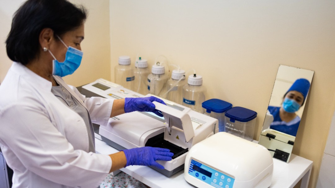 Doctor in the laboratory
