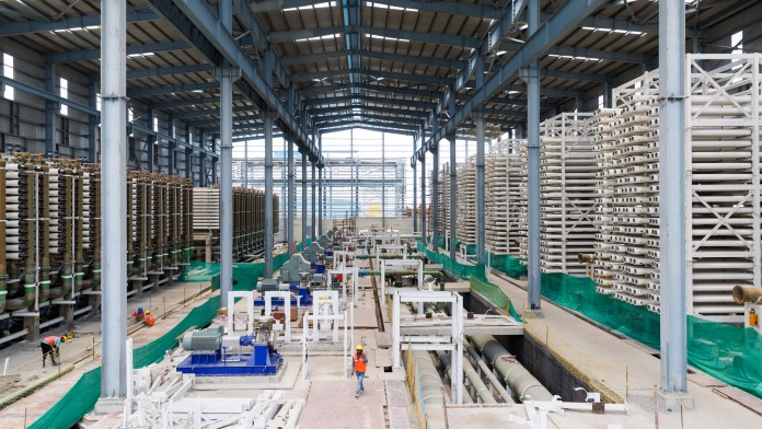 A filter hall in India