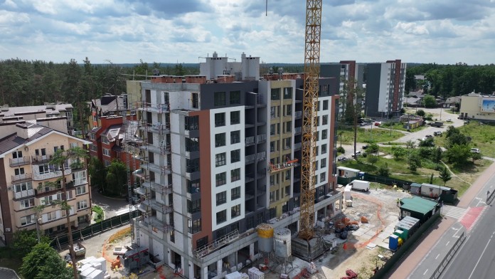 Apartment buliding in Ukraine 