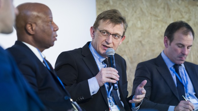 KfW Head of Division Stephan Opitz at a panel discussion