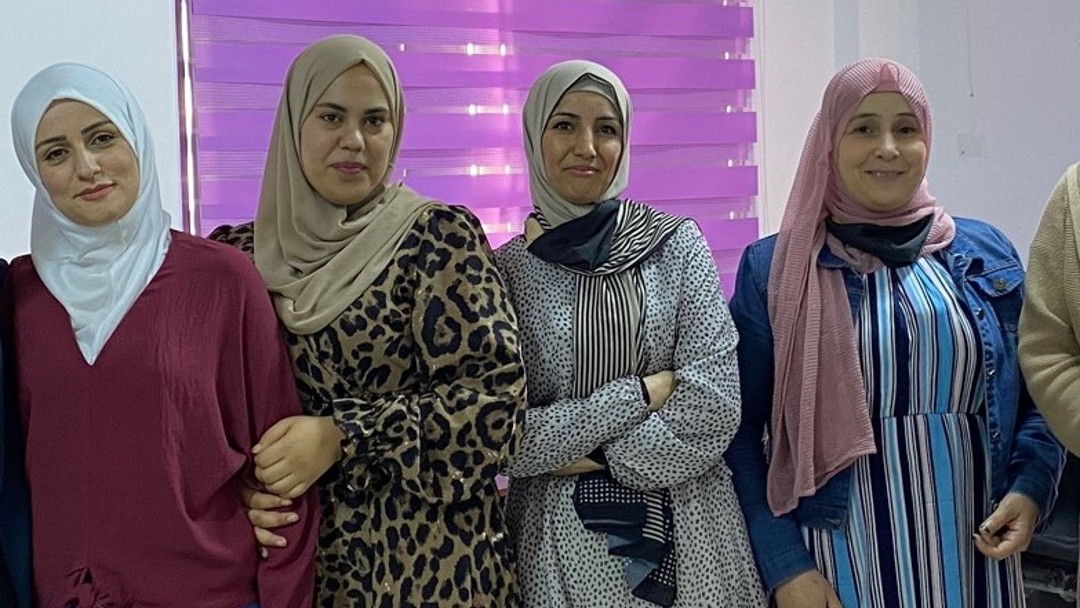 Female teachers at a Makani center, Jordan.
