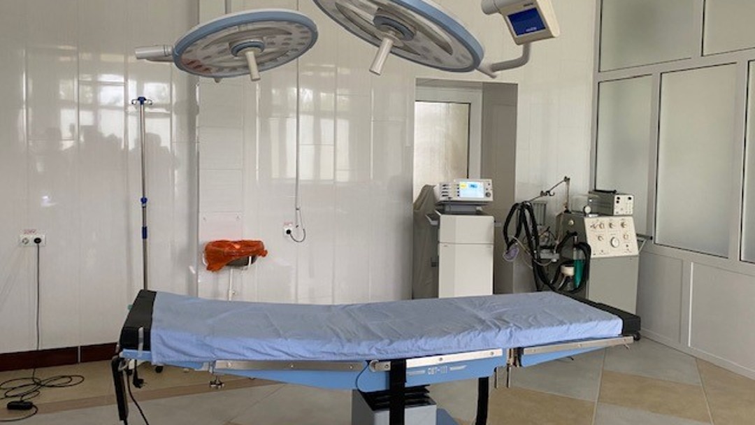 Treatment room in a hospital in Tajikistan