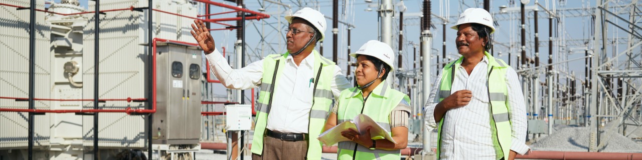 400 kV Umspannstation in Hindupur, Indien 