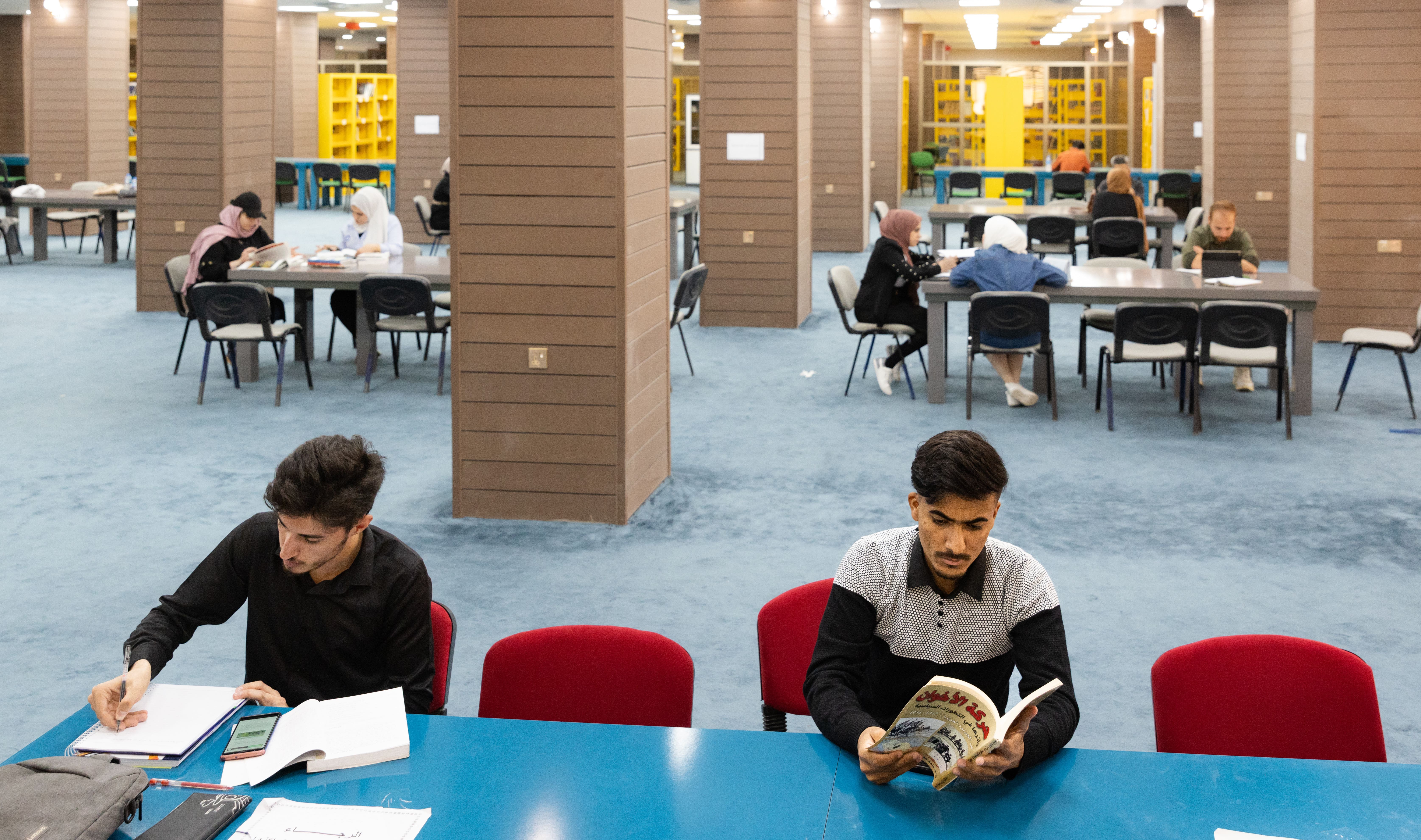 Zentralbibliothek an der Universität von Mosul, Irak.